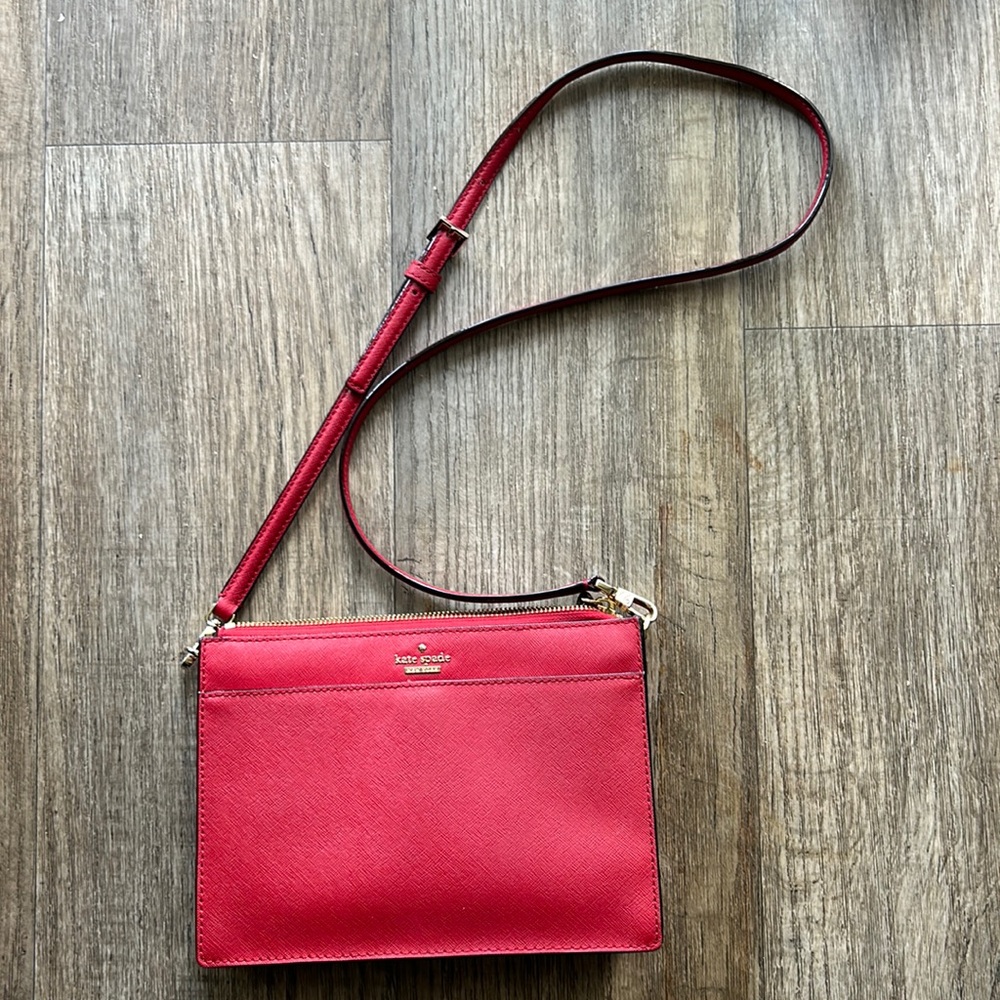Kate Spade Red Rectangular Crossbody - image 1